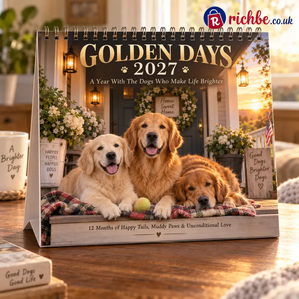 🐕Golden Days 2027 Calendar 🐾 | 12 Months with the Dogs Who Make Life Brighter