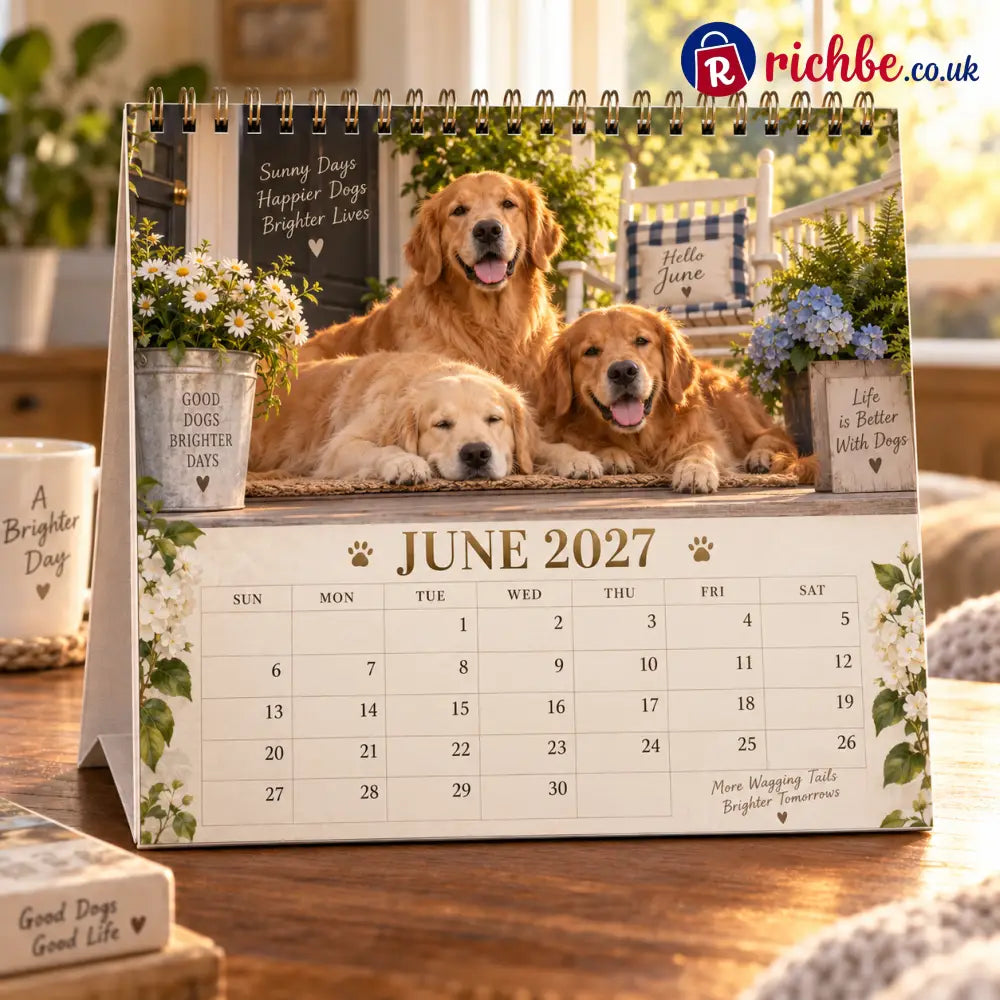 🐕Golden Days 2027 Calendar 🐾 | 12 Months with the Dogs Who Make Life Brighter