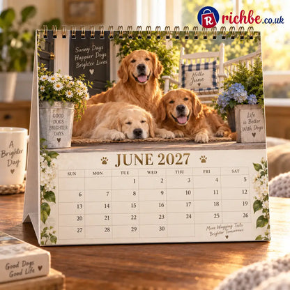 🐕Golden Days 2027 Calendar 🐾 | 12 Months with the Dogs Who Make Life Brighter