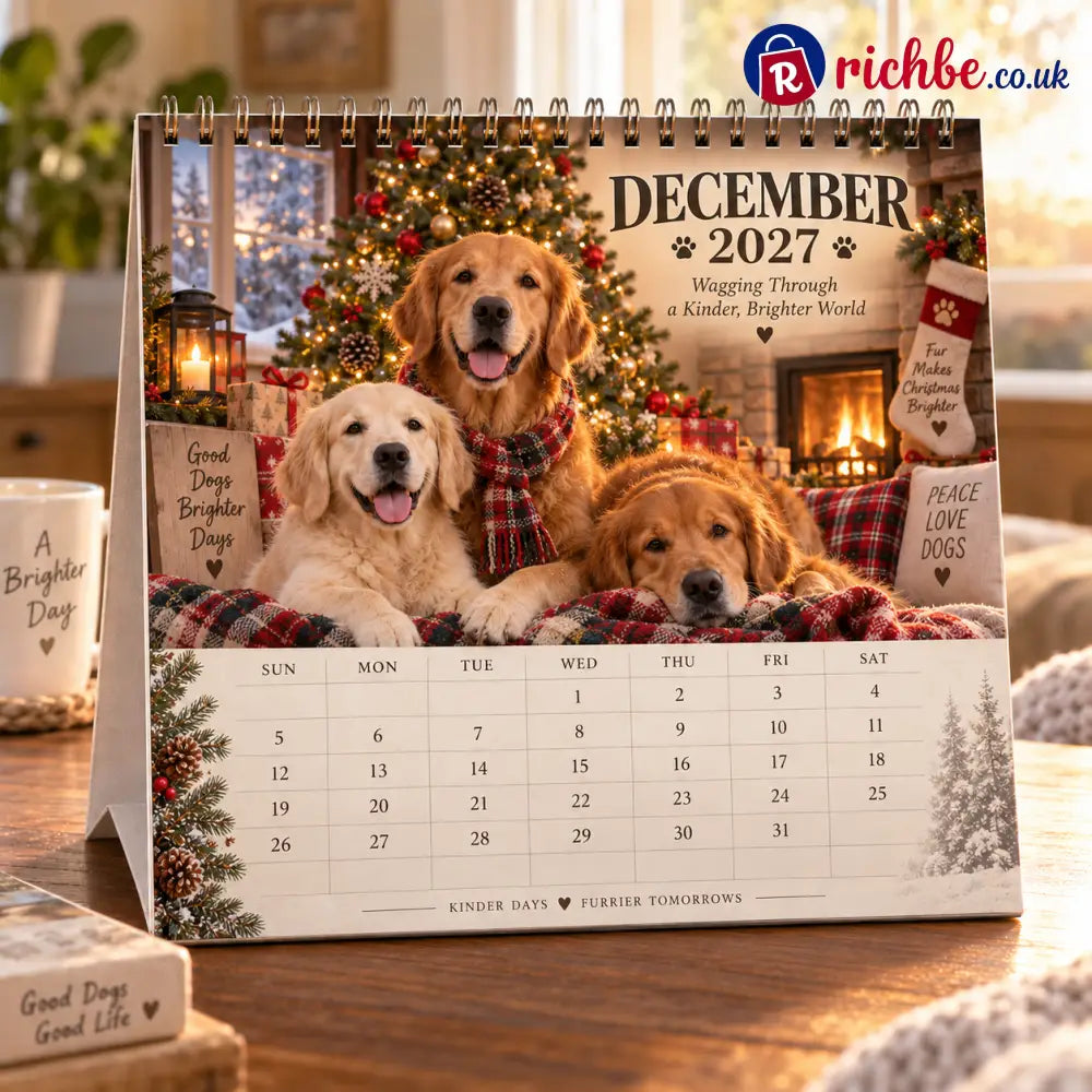 Golden Days 2027 Calendar 🐾 | 12 Months with the Dogs Who Make Life Brighter