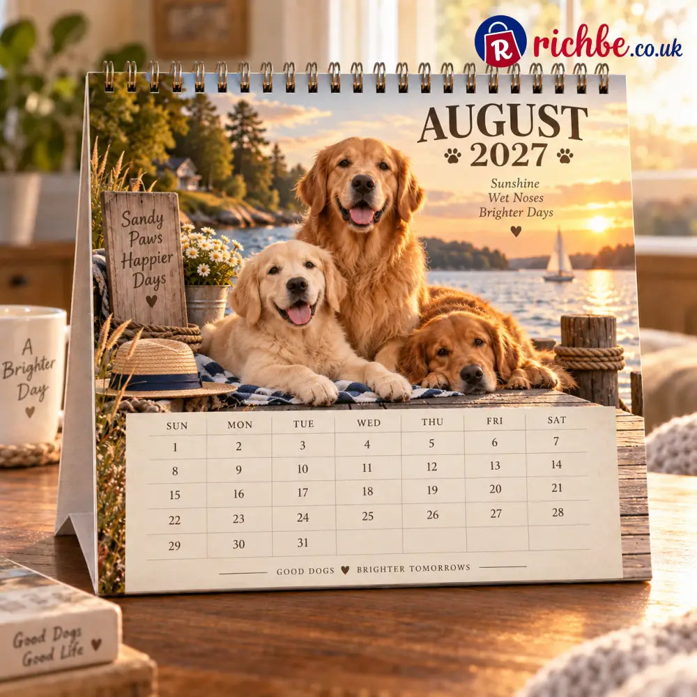 Golden Days 2027 Calendar 🐾 | 12 Months with the Dogs Who Make Life Brighter