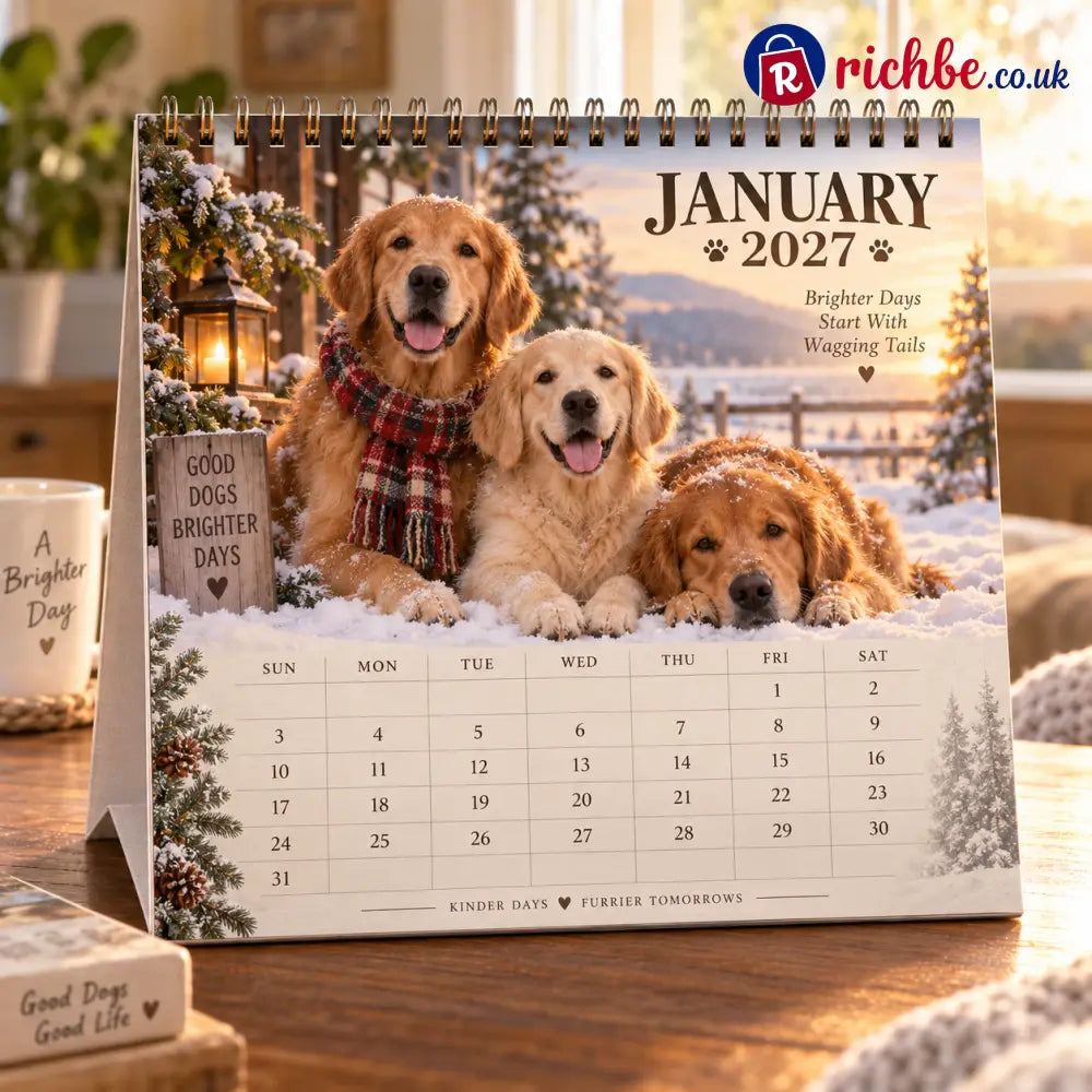 Golden Days 2027 Calendar 🐾 | 12 Months with the Dogs Who Make Life Brighter