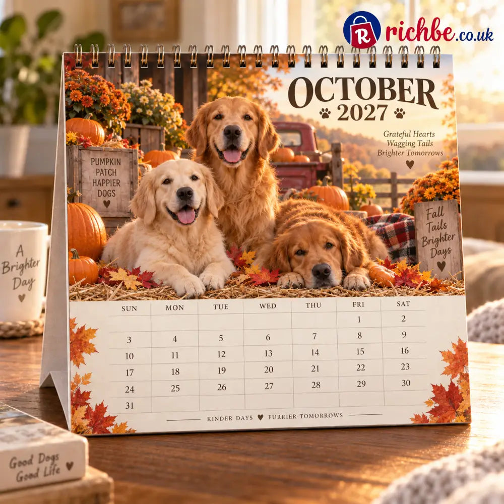 🐕Golden Days 2027 Calendar 🐾 | 12 Months with the Dogs Who Make Life Brighter