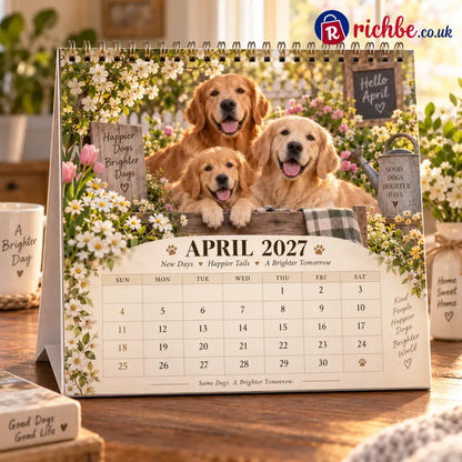 🐕Golden Days 2027 Calendar 🐾 | 12 Months with the Dogs Who Make Life Brighter