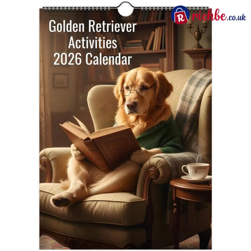 Golden Retriever dog Calendar 2026 - Daily Activities