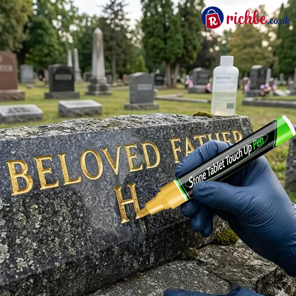 🐦Golden Tombstone Marker Pen for Restoring Faded Grave Inscriptions（2 PCS） - Gold / 🔥Buy one get one free