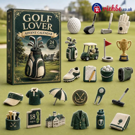 Golf Advent Calendar 2026 Collection – 24‑Day Festive Countdown Acrylic Ornament Blind Box | Gift for Golf Fanatics ⛳