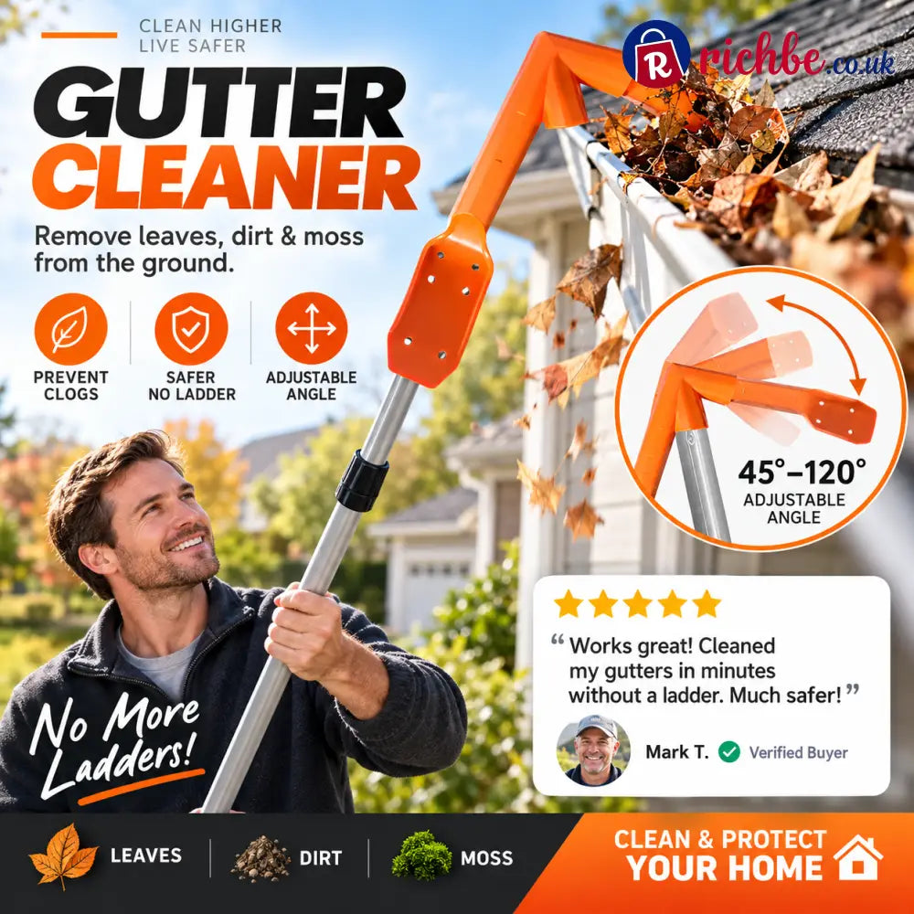 🍂 Ground-Level Gutter Cleaning Tool | Adjustable - 1 Pc - Hot sale