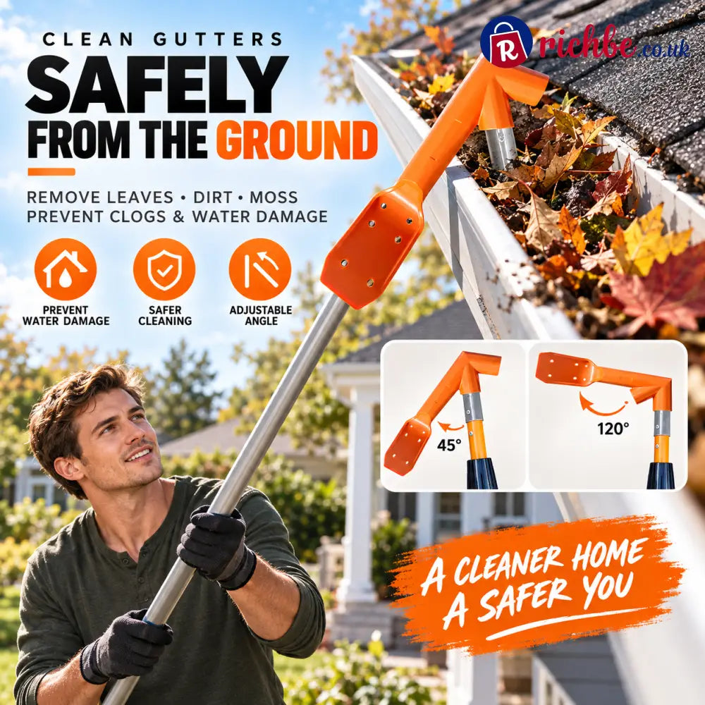 🍂 Ground-Level Gutter Cleaning Tool | Adjustable - 1 Pc - Hot sale