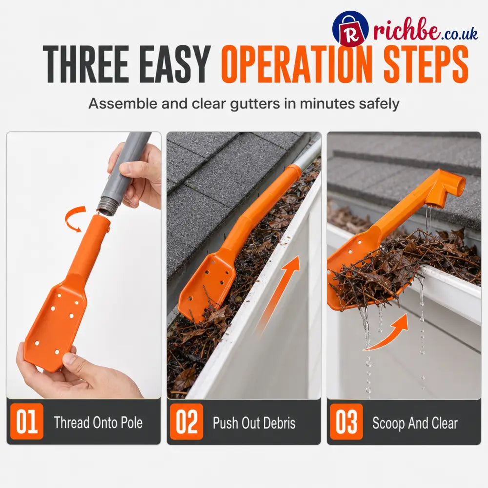 🍂 Ground-Level Gutter Cleaning Tool | Adjustable - 1 Pc - Hot sale