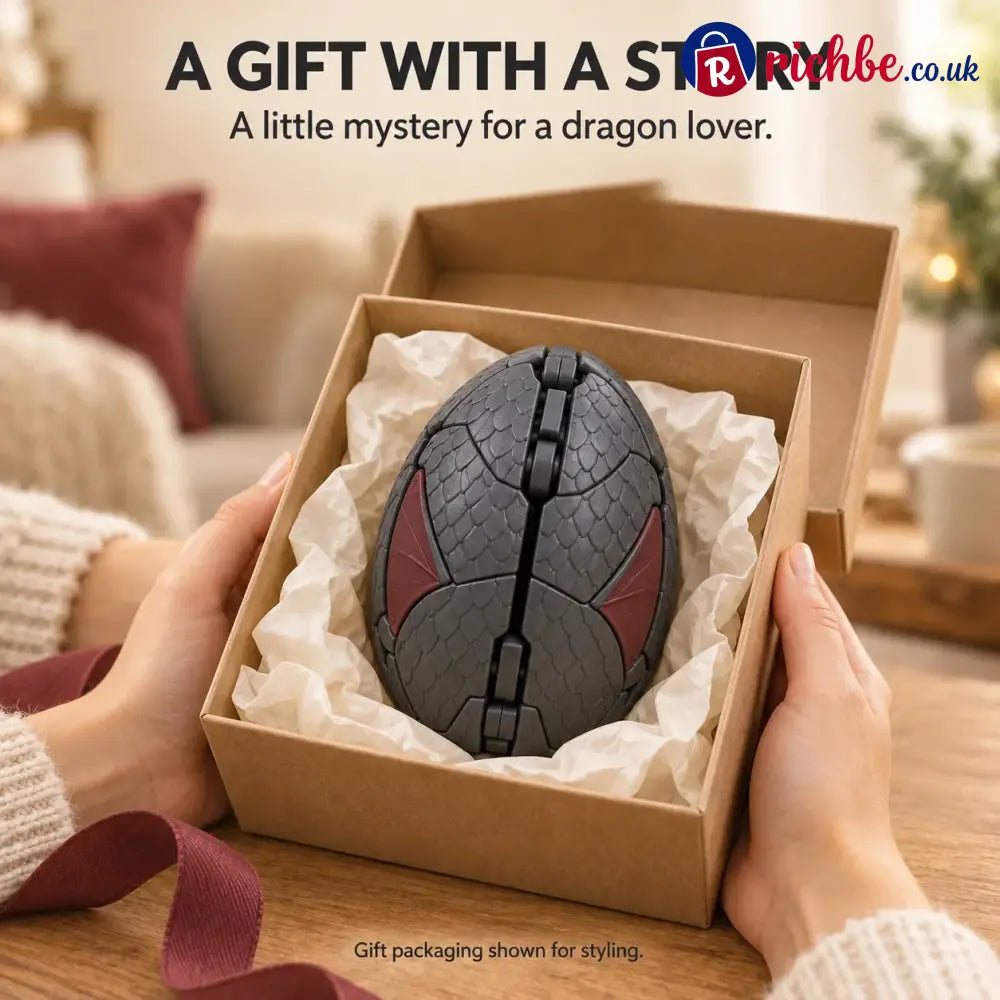🐉 Guardian Dragon Egg, Transforming Dragon Figure with Sculpted Details