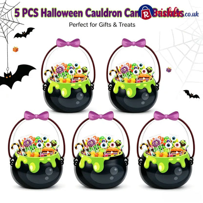 👻Halloween Bestsellers-Halloween Transparent Pumpkin Favor Bags