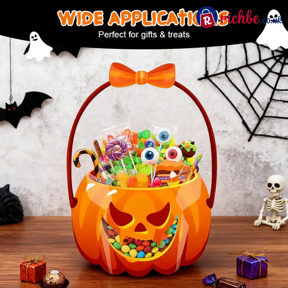 👻Halloween Bestsellers-Halloween Transparent Pumpkin Favor Bags