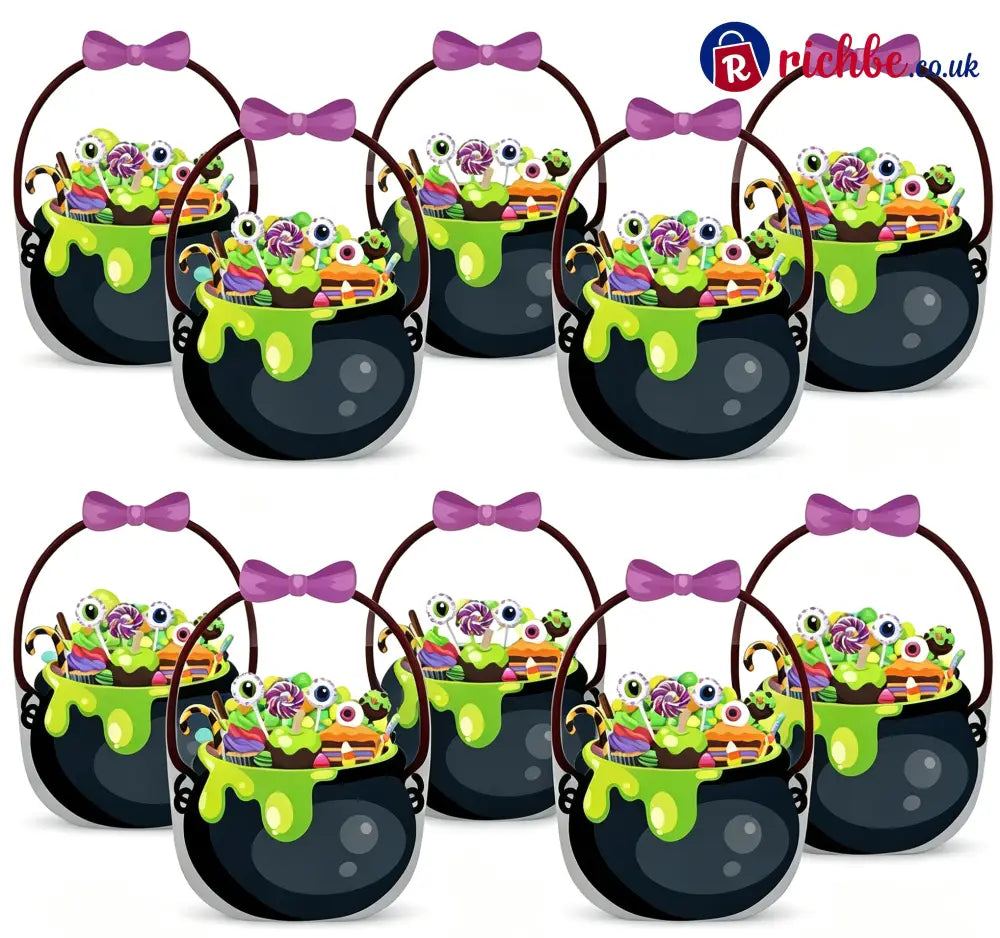 👻Halloween Bestsellers-Halloween Transparent Pumpkin Favor Bags