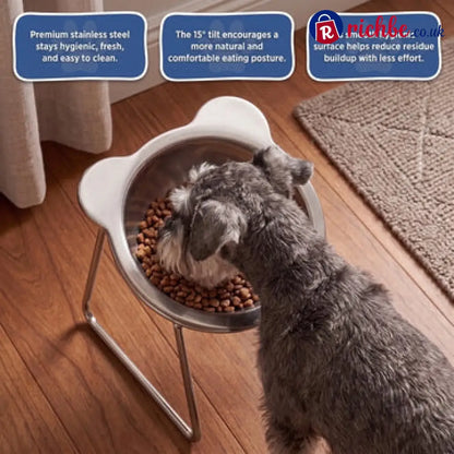 🎃Halloween Deal 50% OFF!🥣15° Tilted Orthopaedic Feeding Bowl - Pet Supplies