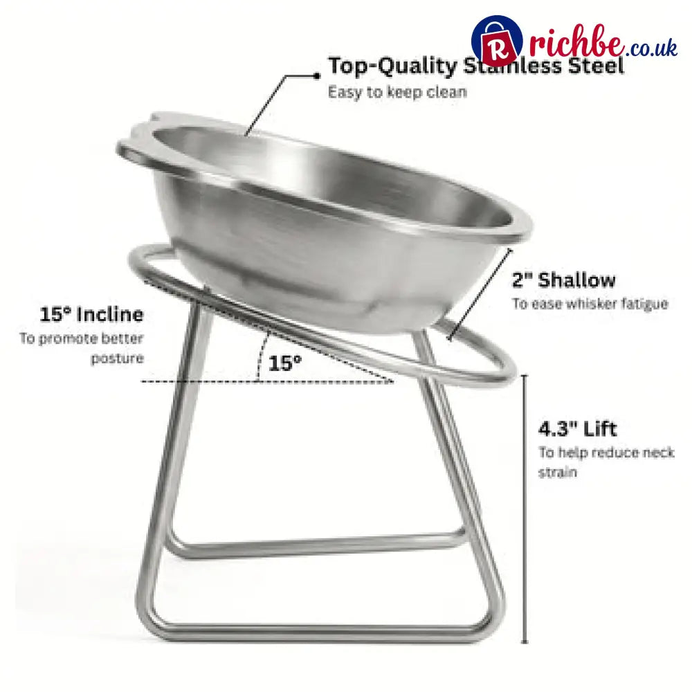🎃Halloween Deal 50% OFF!🥣15° Tilted Orthopaedic Feeding Bowl - Pet Supplies