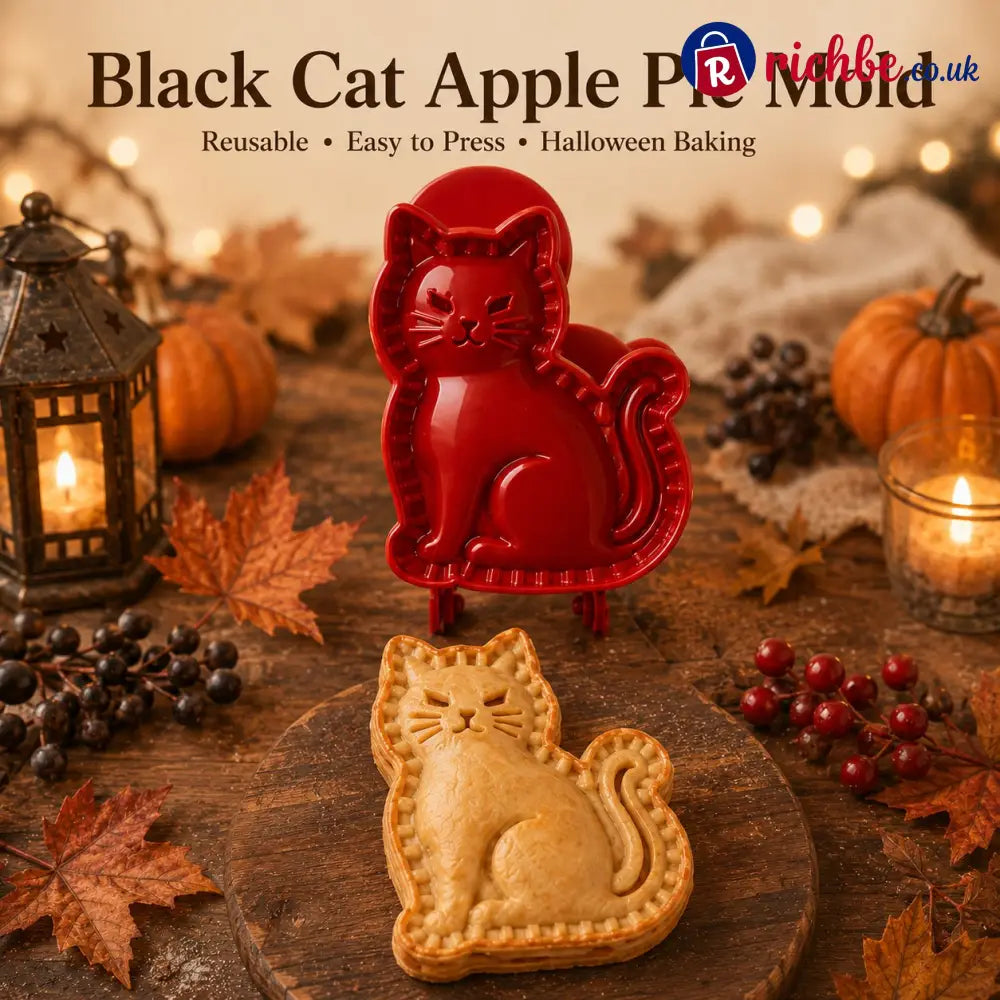 🎃 Halloween Mini Pie Mold Set – 8 Spooky Designs for Easy Festive Baking