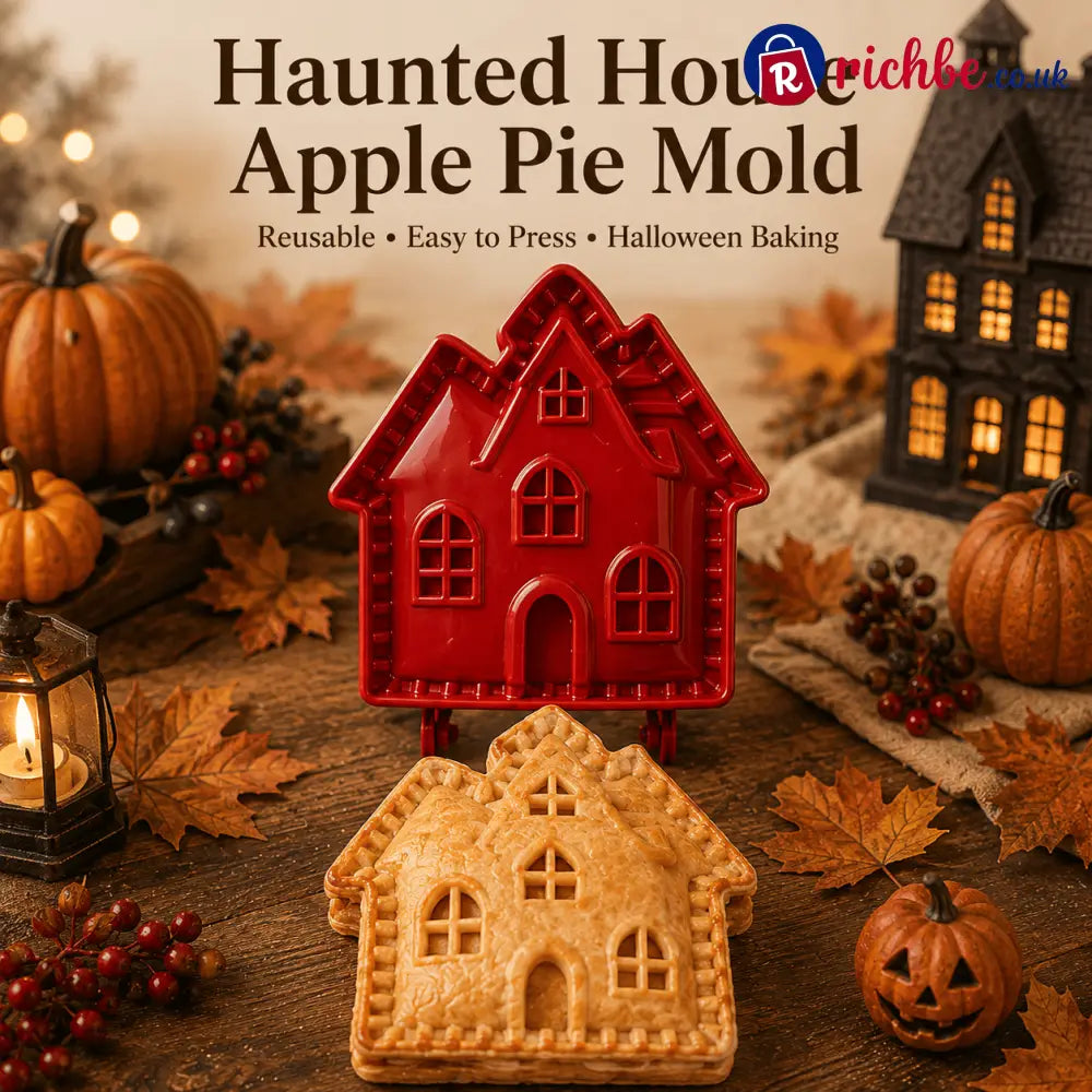 🎃 Halloween Mini Pie Mold Set – 8 Spooky Designs for Easy Festive Baking
