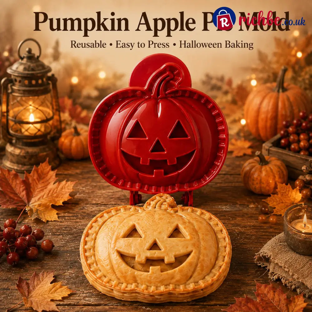 🎃 Halloween Mini Pie Mold Set – 8 Spooky Designs for Easy Festive Baking