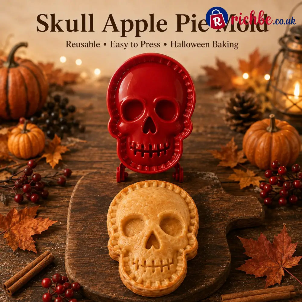 🎃 Halloween Mini Pie Mold Set – 8 Spooky Designs for Easy Festive Baking
