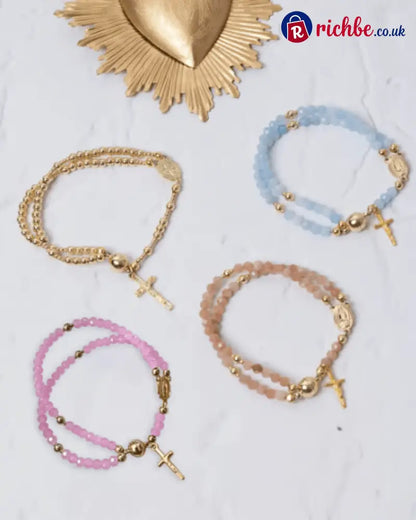 ✝️Handcrafted rosary bracelets📿 - ✝️ALL (4PCS)