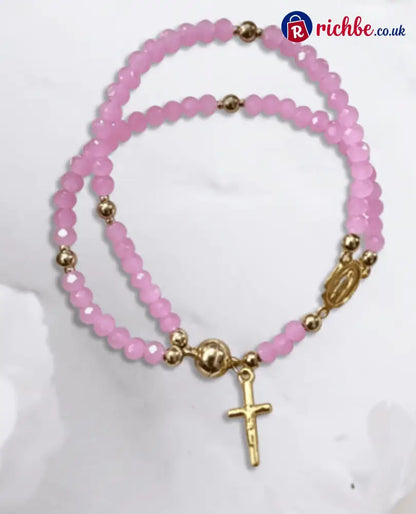 ✝️Handcrafted rosary bracelets📿 - Purple