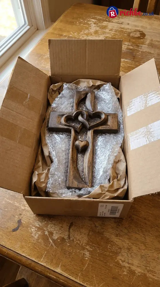 ✝️Handcrafted Two Heart Cross