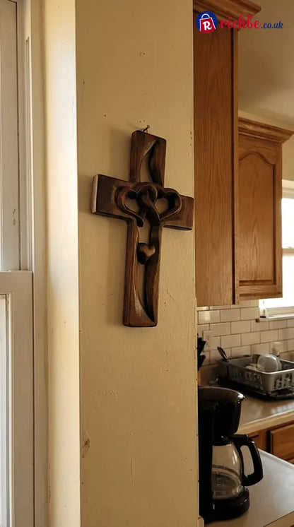✝️Handcrafted Two Heart Cross