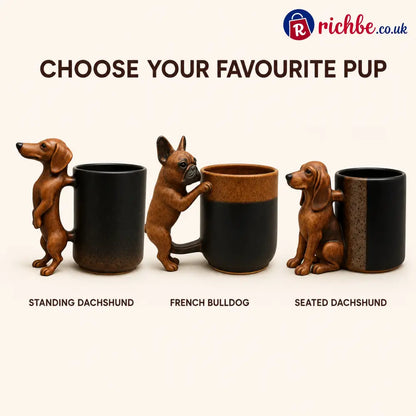 🐕Handmade Dachshund Mug - 🔥All 3 pcs Save￡7 & Free Shipping✈️