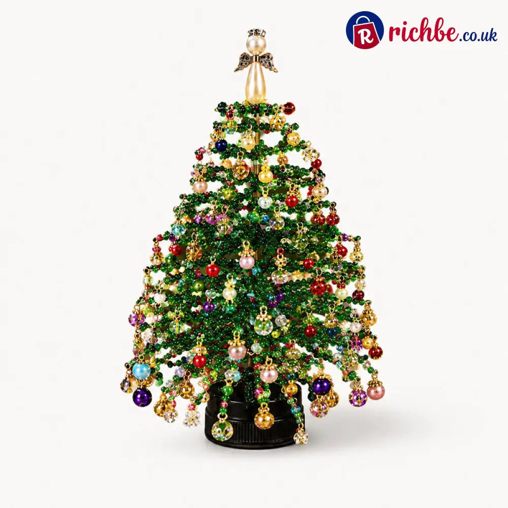 🎄✨Handmade Elegant Beaded Mini Christmas Tree | Collectible Premium Holiday Decor Kit