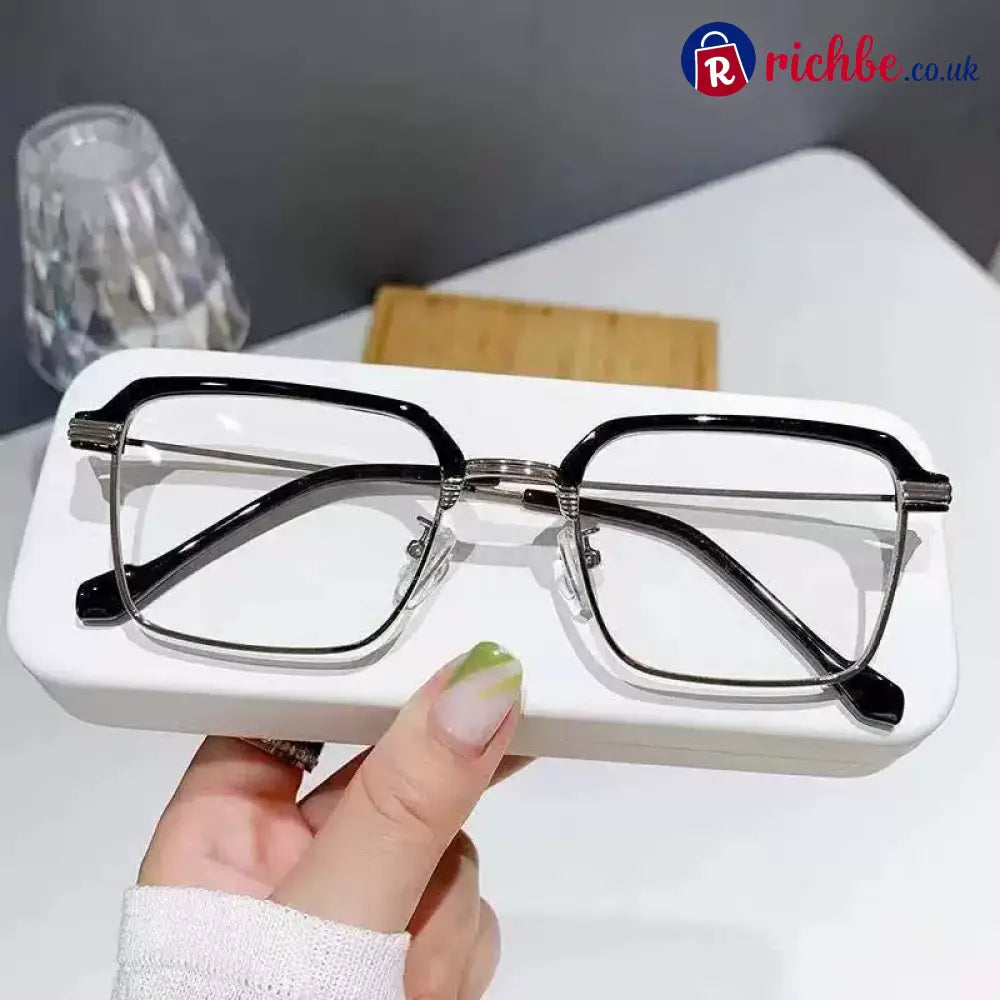 👓✨ HD Reading Glasses - Silver Frame / ’+0.00 D