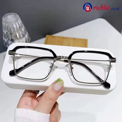 👓✨ HD Reading Glasses - Silver Frame / ’+0.00 D