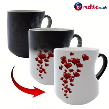 Heart-Shaped Color Changing Magic Ceramic Mug