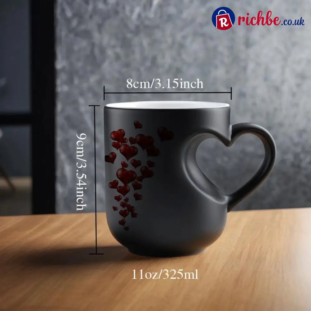 Heart-Shaped Color Changing Magic Ceramic Mug
