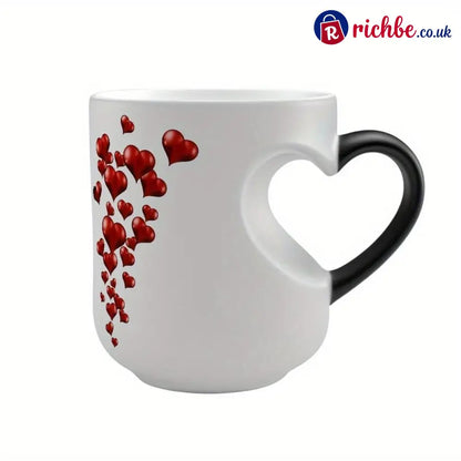 Heart-Shaped Color Changing Magic Ceramic Mug