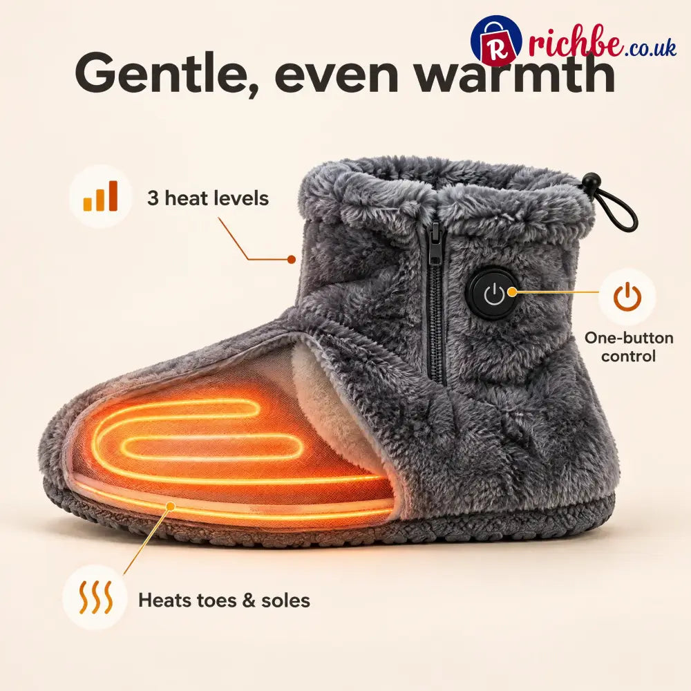 Heated Plush Slipper Boots