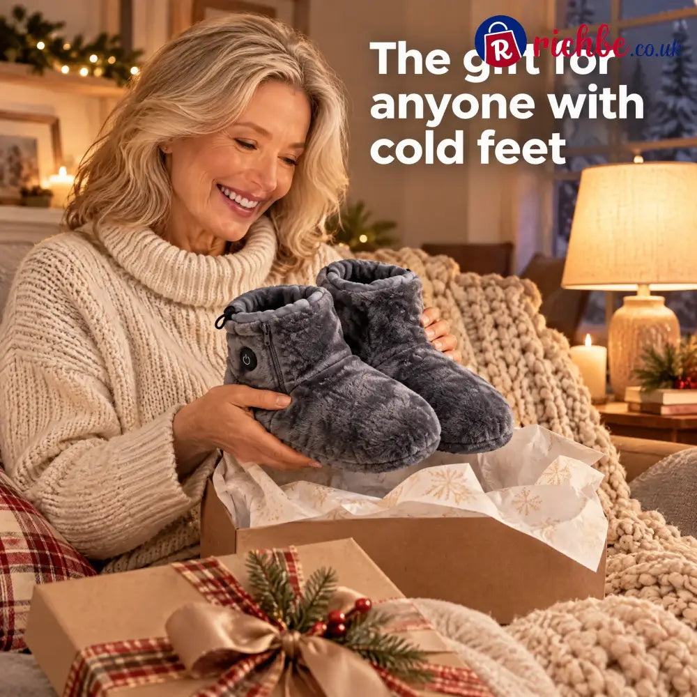 Heated Plush Slipper Boots