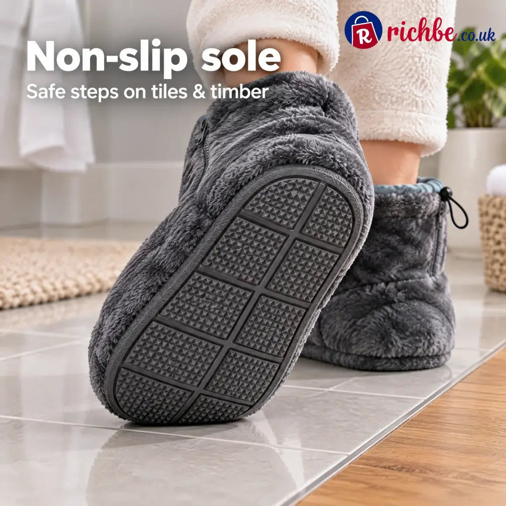 Heated Plush Slipper Boots