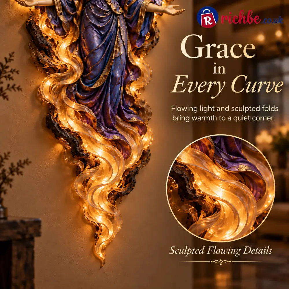 ✝️ ✨ Heavenly Radiance™ Lighted Angel Wall Sculpture