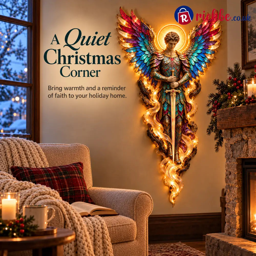 ✝️ ✨ Heavenly Radiance™ Lighted Angel Wall Sculpture