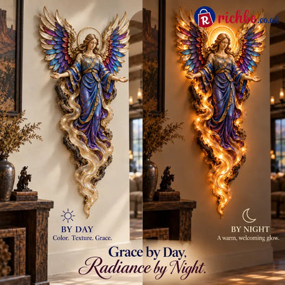 ✝️ ✨ Heavenly Radiance™ Lighted Angel Wall Sculpture