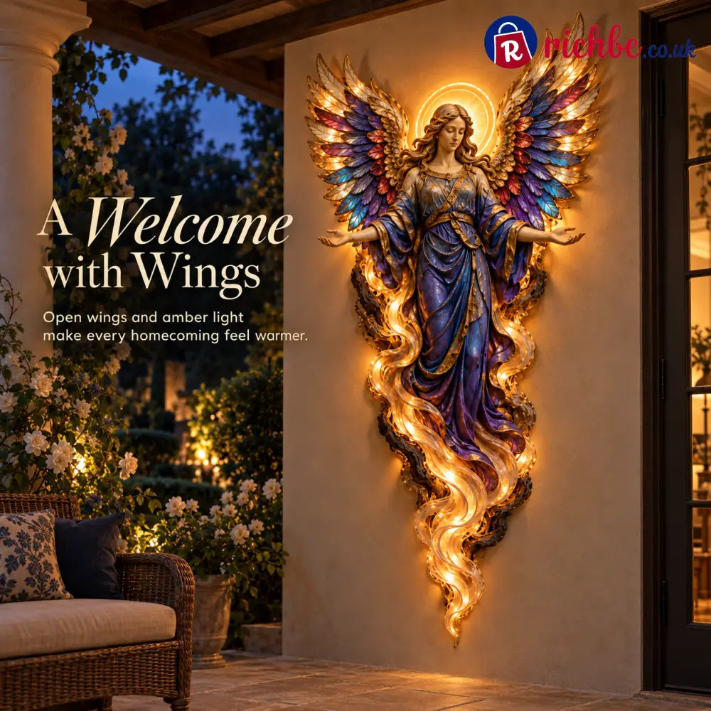✝️ ✨ Heavenly Radiance™ Lighted Angel Wall Sculpture