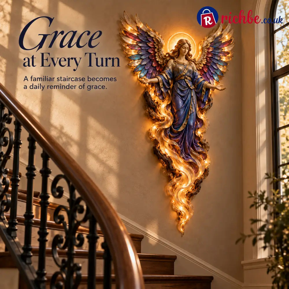 ✝️ ✨ Heavenly Radiance™ Lighted Angel Wall Sculpture