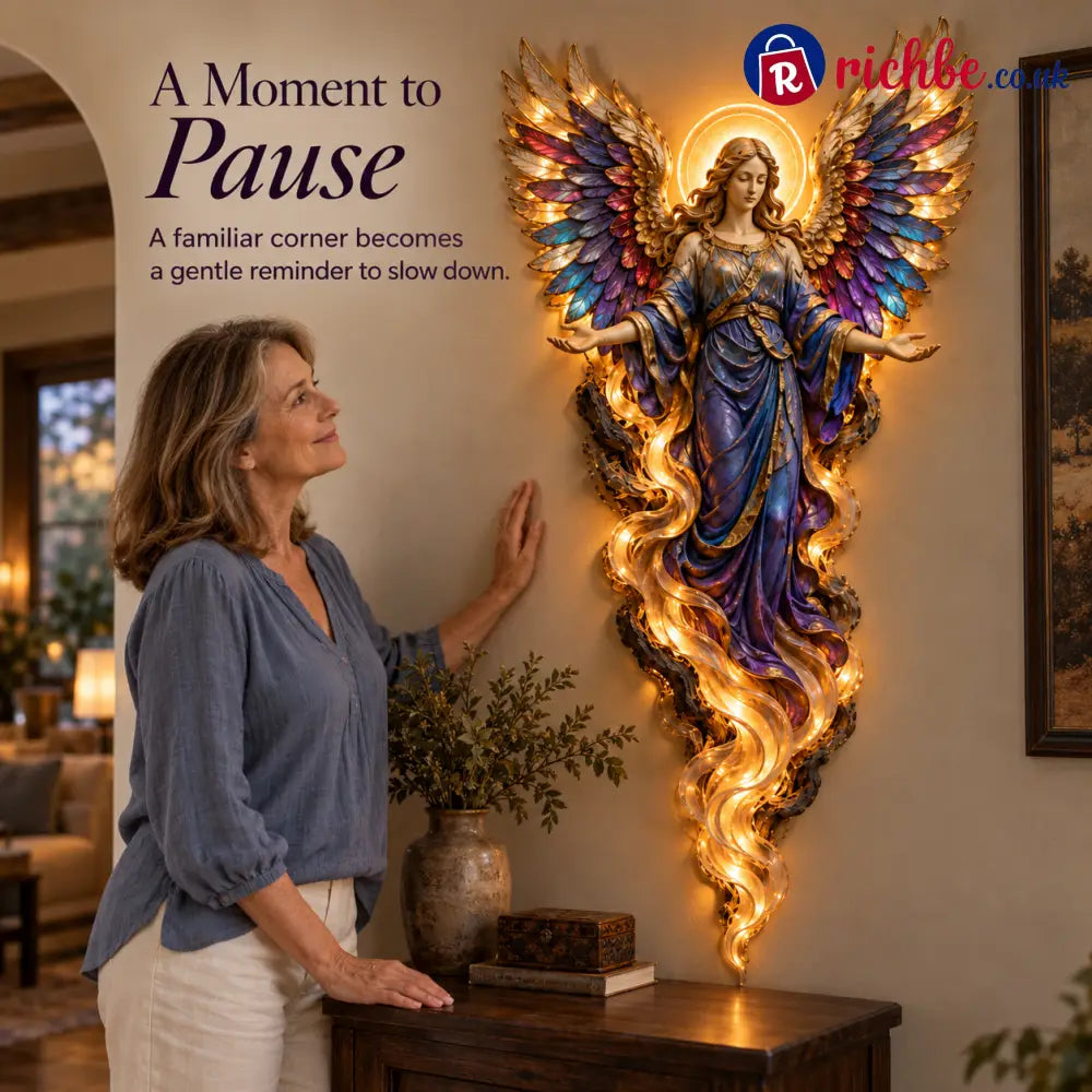 ✝️ ✨ Heavenly Radiance™ Lighted Angel Wall Sculpture