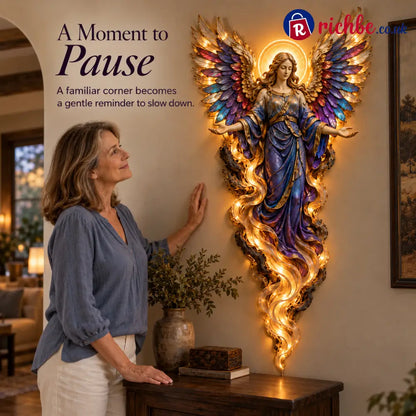 ✝️ ✨ Heavenly Radiance™ Lighted Angel Wall Sculpture