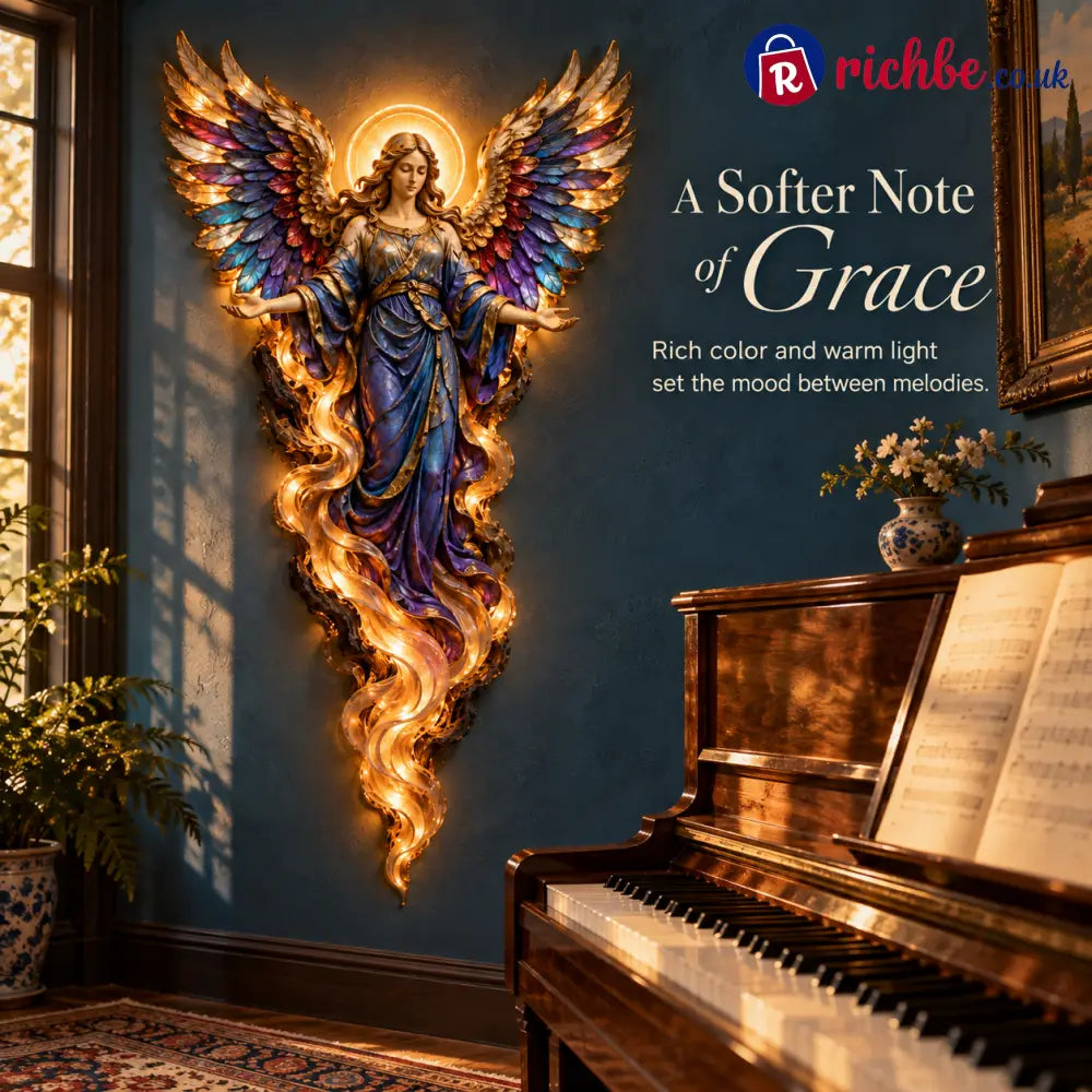 ✝️ ✨ Heavenly Radiance™ Lighted Angel Wall Sculpture