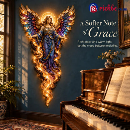 ✝️ ✨ Heavenly Radiance™ Lighted Angel Wall Sculpture