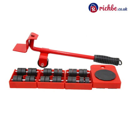 Heavy-Duty Furniture Lift Mover Tool Set 🗄️ - Red - Tools & Gadgets