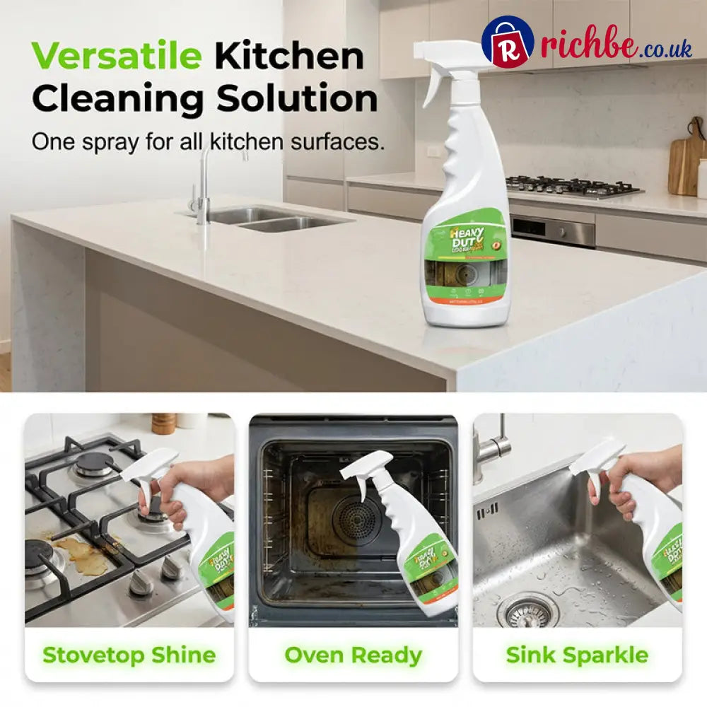 🧼Heavy Duty Kitchen Degreaser Spray - Cleaning & Odor