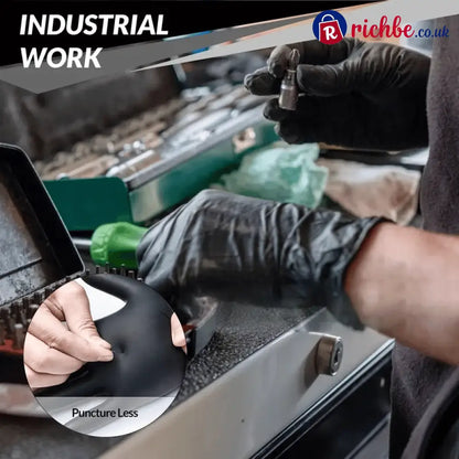 🔥 Heavy Duty Nitrile Gloves,6mil-50 Count